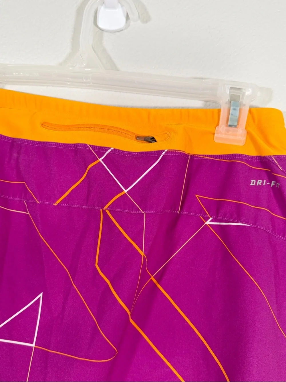 Nike Skort DRI-FIT Purple Orange Geometric Athletic Shorts Tennis Golf Women Med